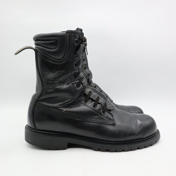 Southwest Boot Co Firefighting Men's Size 9 E Steel Toe Black Leather Boots - Picture 1 of 10